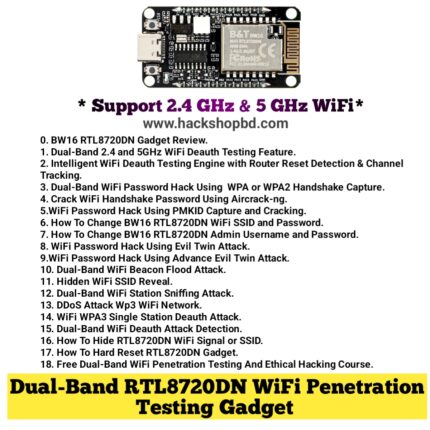 Dual-Band (5 GHz and 2.4 GHz) RTL8720DN WiFi Deauther or Jammer