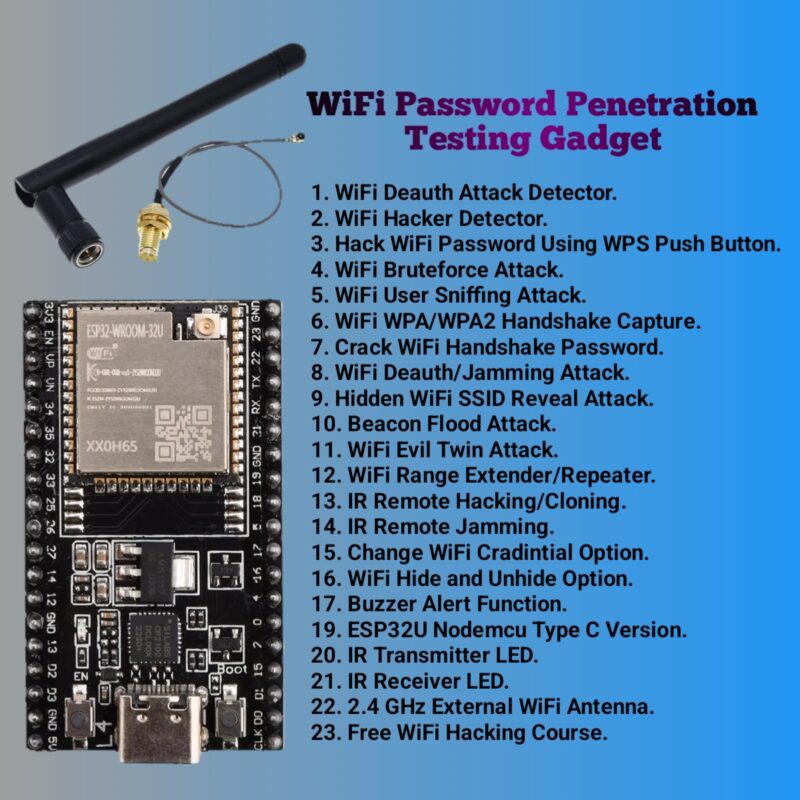 WiFi Password Penetration Testing Gadget
